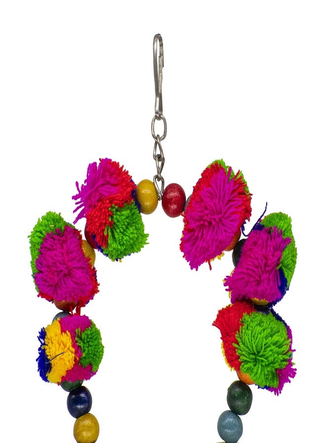 PETZOO Beautiful Bird Swing for Large Birds Toy for Birds, Pet Toy, Parrot, Cage Accessories, Resting Toy & Wooden Training Aid for Bird & Parrots - Image 4